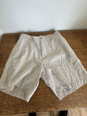 MENS EAST ISLAND LINEN/COTTON BLEND SHORTS SIZE 36